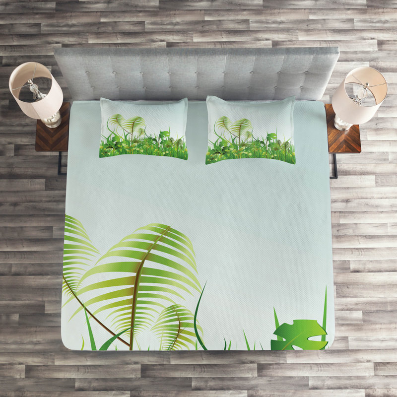 Forest Coastal Polyester Coverlet