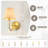 Set Of 2 Boho Rattan Brass Plug In Wall Sconces, Rustic Modern Hand Woven Wicker Wall Light  With 70.8" Cord And Switch For Bedside, Living Room, Hallway-1774380653