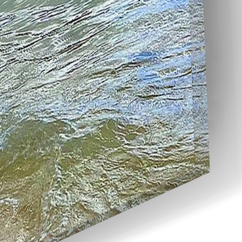  «Tunnels Beach» par Nicole Dell, art mural en verre acrylique, 12 po x 16 po