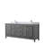 Daria 80'' Double Bathroom Vanity with Carrara Marble Top-97905713-97905715