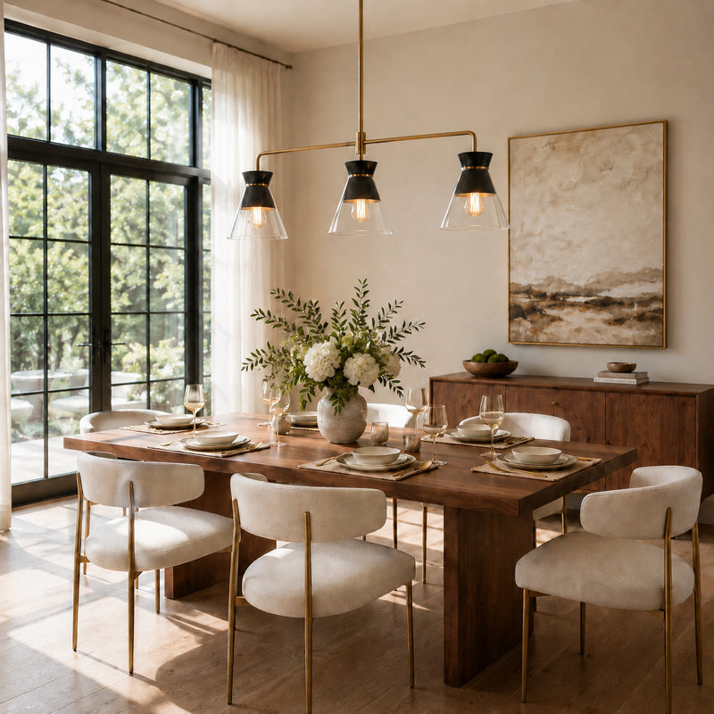 Austinburg 3 - Light Kitchen Island Linear Pendant