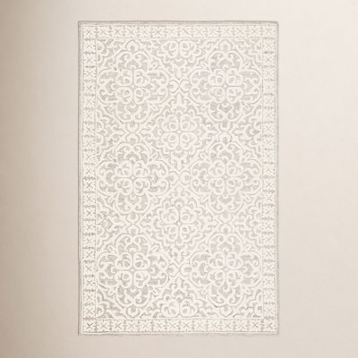 Aude Wool Damask Indoor Rug
