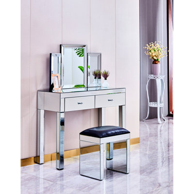 31" X 20" Bedroom Wall Mounted Mirror, Modern Design, Construction, Suited For Living Room, Entryway Decoration Contemporary Room 31x20 Inches, Folding Style, , For Bedroom,