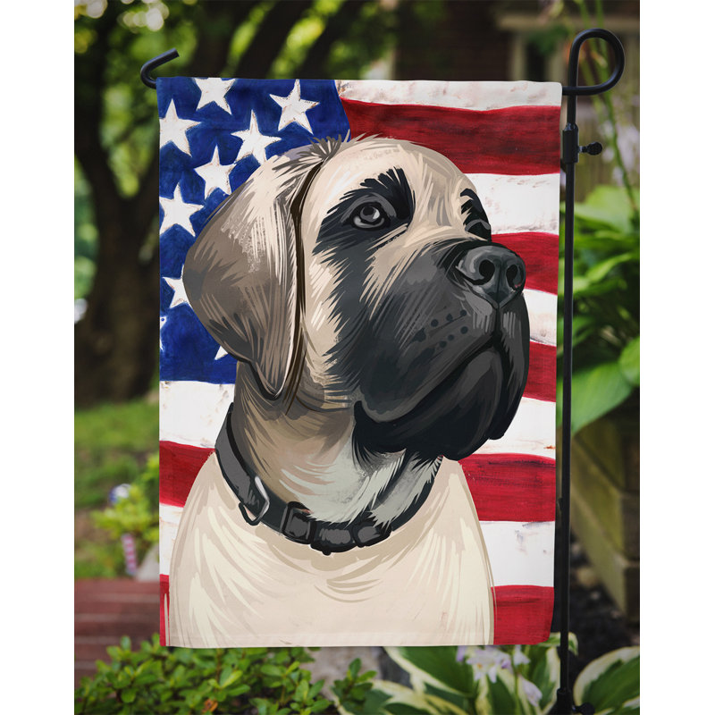 Polyester à 2 côtés 15 x 11 po drapeau de jardin, Mastiff anglais