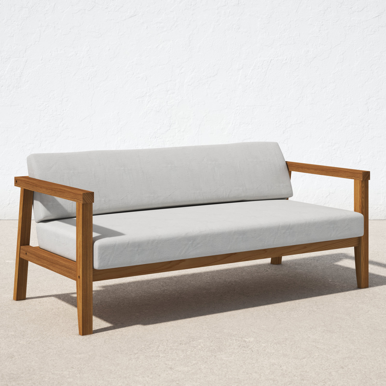 Bayport Teak Outdoor Patio Loveseat