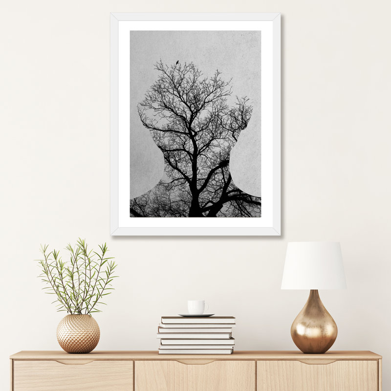 « tree of life » par andreas lie-impression sur impression, Papier avec cadre blanc, H 24 po x l 16 po x P 1 po