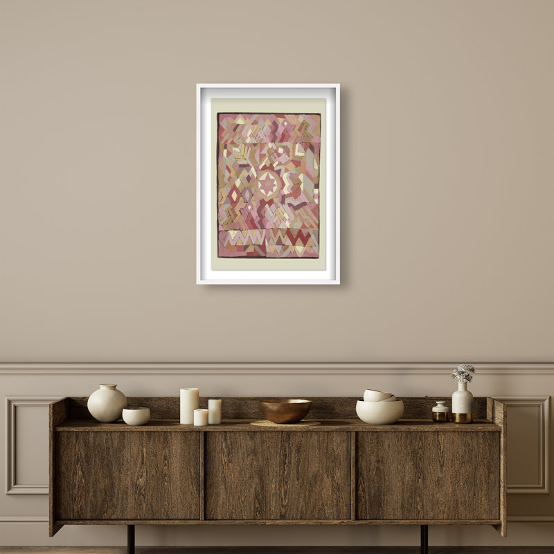 Tapestry Boehme Print by Oliver Gal, 46.5"H x 31.5"W, White Shadowbox