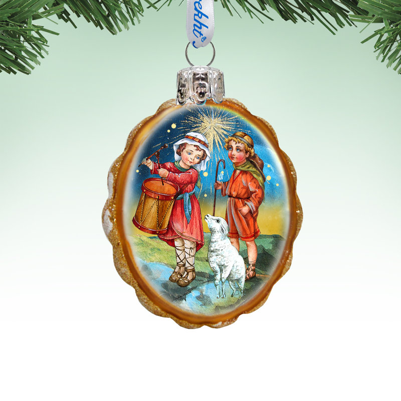 Ornement en forme de noël noisette et berger garçon