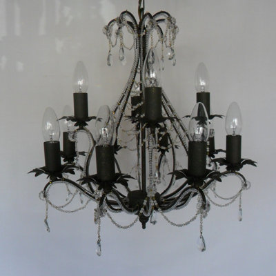 10-Light Candle-Style Chandelier