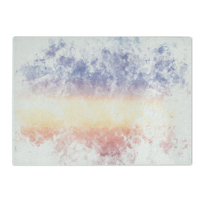Tempered Glass Cloud Stripes Chopping Board