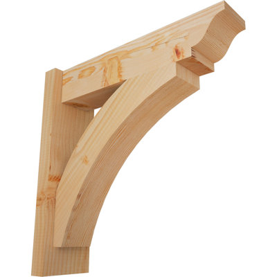 5 1/2"W x 20"D x 20"H Thorton Smooth Traditional Outlooker, Douglas Fir