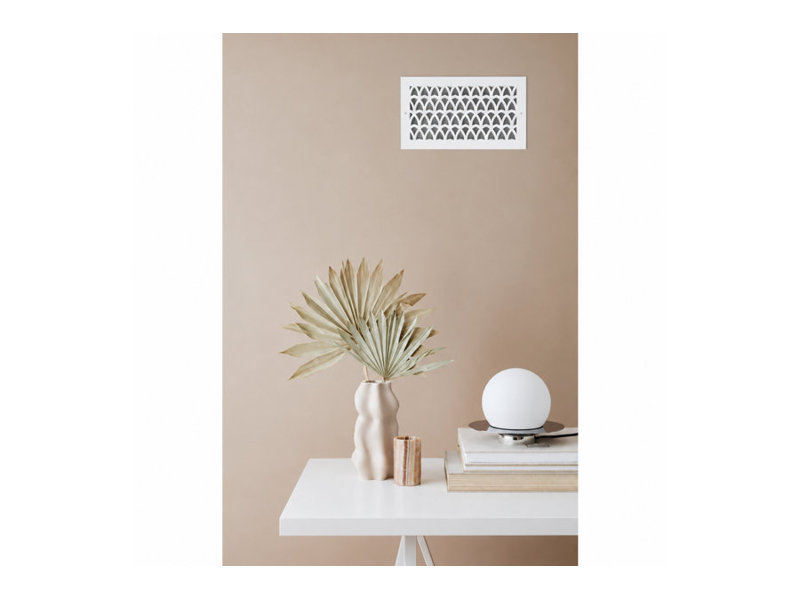 Registres de mur et de plafond Stellar Air White avec vis en laiton - 4 x 8 (ouverture de conduit) 6 x 10 au total - Arches célestes