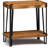 Tindal 28" H Industrial Modern Farmhouse Solid Wood Metal End Table With 1 Shelf
