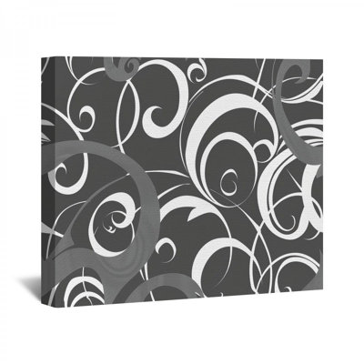 Tourbillons encadrés sur toile