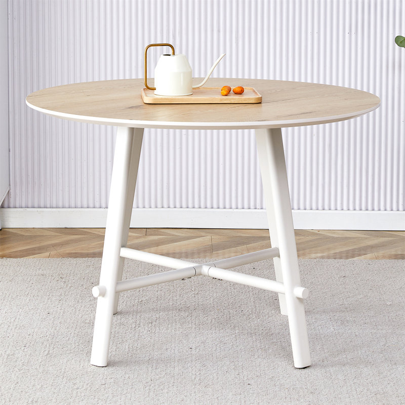 Monnestime Modern And Minimalist Circular Dining Table, Brown