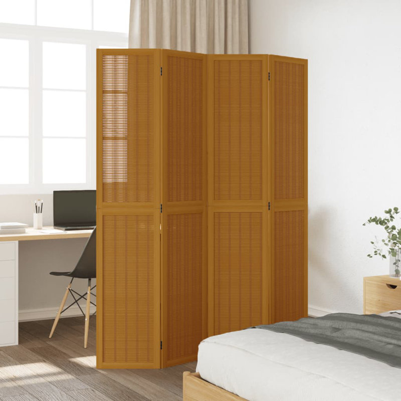 Onah Solid Wood Accent Room Divider, 200cm H x 145cm W