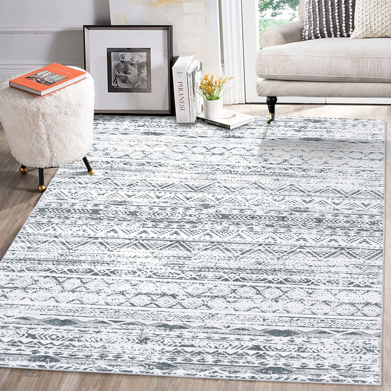 Tapis Maguerite avec envers antidérapant, Rectangle 4 pi x 6 pi