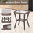 Sami 5-Piece Wicker Patio Furniture Set With Fire Pit Table, 6-Inch Ultra Thick Cushioned 360° Swivel Glider Chairs-1820043109