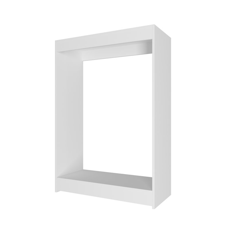Double Hanging Closet Unit Closet System, 46" x 31.5" x 14", White