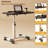 Standing Desk, Height-Adjustable with Wheels, 60 x 40 x 90 cm, Foldable Desk, Overbed Care Table, Space-Saving Mobile Computer Desks for Bedroom, Office, Living Room, Height 60-69 cm-1429771016