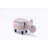 Bough 15.75" Wide Faux Leather Elephant Storage Ottoman