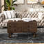 Table basse rectangulaire en bois massif pour le salon, table basse antique de 40 pouces avec 4 tiroirs-388245992