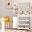 Armoire de cuisine 72 "cannelée avec 3 tiroirs à clavier et 6 tablettes de porte. Armoire de rangement autoportante réglable pour la salle de bain, la salle à manger, le bureau-1015772755