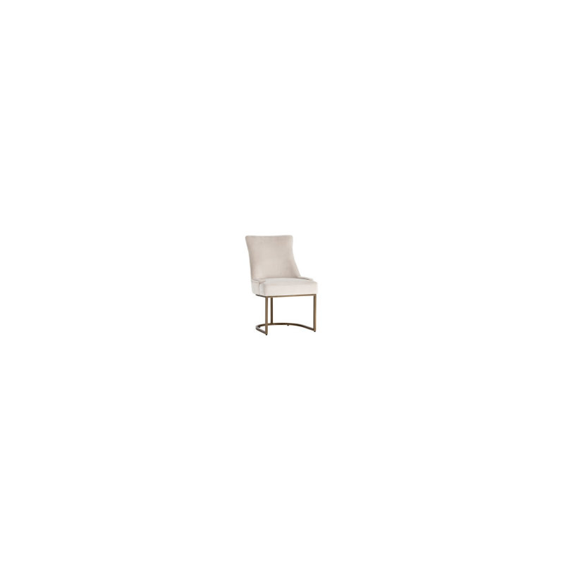 Florence Upholstered Dining Chair, Velvet Rustic Bronze