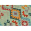 Tapis de couloir à motif géométrique fait à la main beige en laine 2 pi 9 po x 6 pi 6 po Kemorer