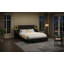 Lit plateforme tapissier en velours côtelé moderne avec lumières DEL circulaires, ports USB et tiroirs de rangement latéraux-223716758-223716757