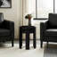 Ensemble de 2 tables d'appoint gigognes noires