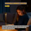  Lampe de table à DEL Slim Arrow, lumière sans fil rechargeable, éclairage portatif élégant pour bureau ou table de chevet, 11,5 po, or mat-865075932