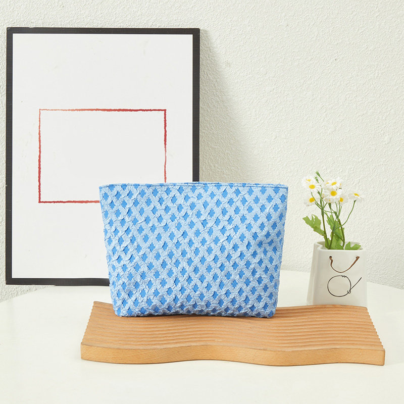  Travel Toiletry Bag, Lightweight Water-resistant Makeup Cosmetic Bag Travel Organizer for Toiletries Accessories, Blue, Blue