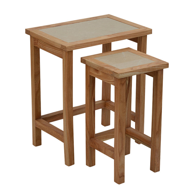 Side Table Set, Brown