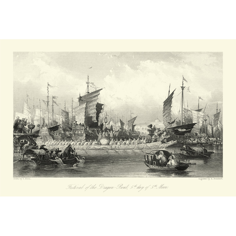 Scenes In China XI by T. Allom - Wrapped Canvas Painting, 30cm H x 46cm W x 3.8cm D
