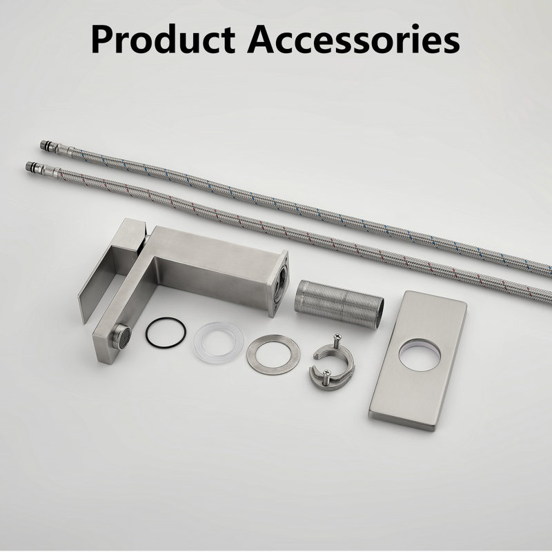 Single Hole Bathroom Faucet, Brushed Nickel