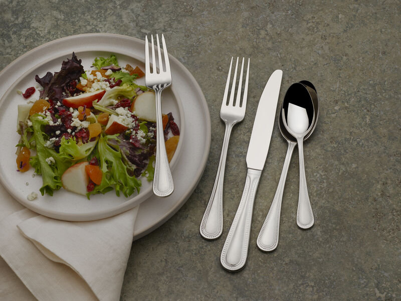 Wallace Wallace Continental Bead Stainless-Steel 65-Piece Boxed Flatware Set, Service for 12