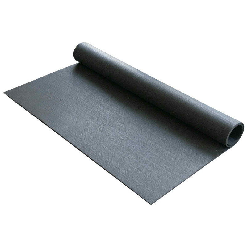 Elephant Bark Recycled Rubber Roll, Black, 120" L x 48" W