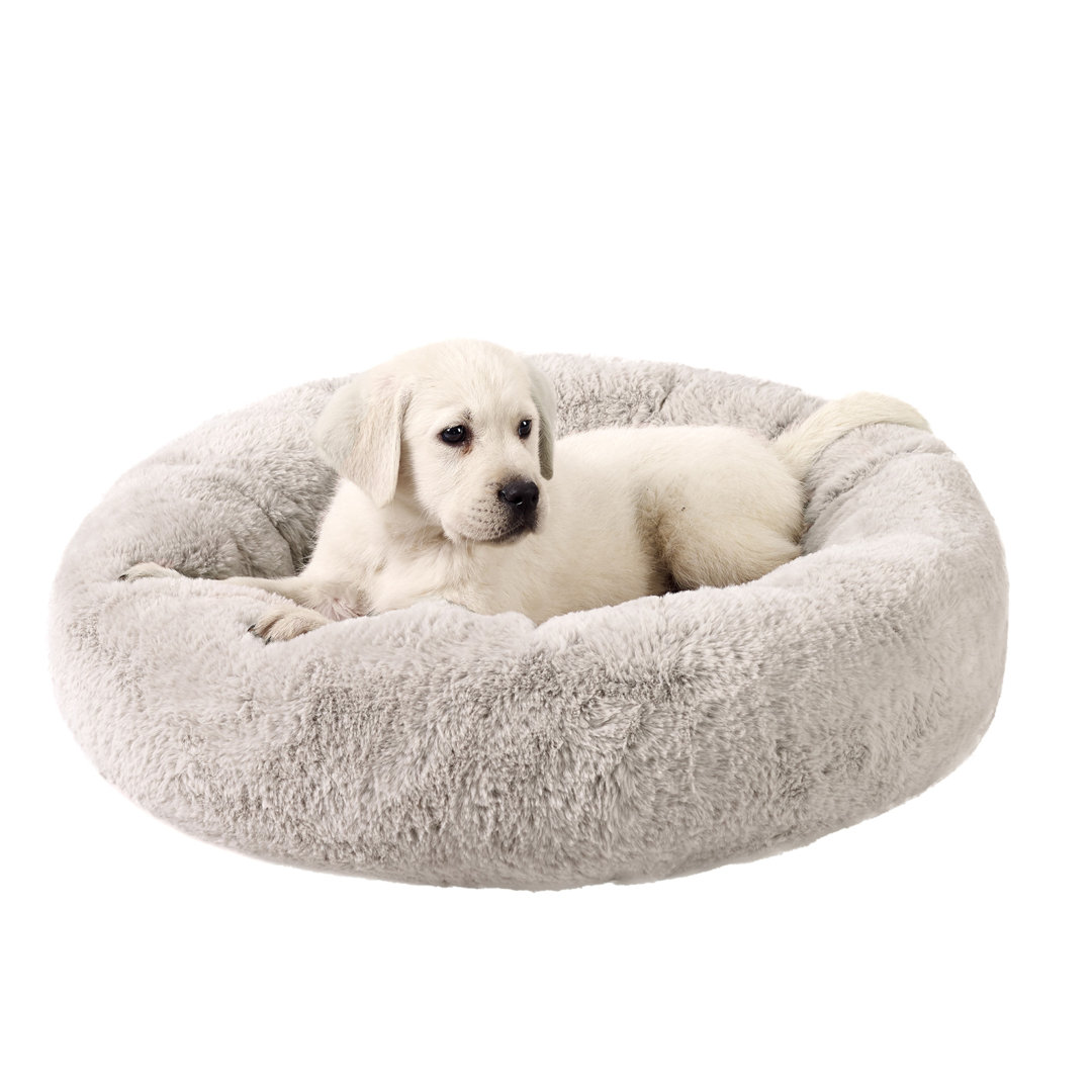 Best Friends by Sheri SnuggleSoft Faux Fur Memory Foam Calming Donut Bed Best Friends By Sheri 