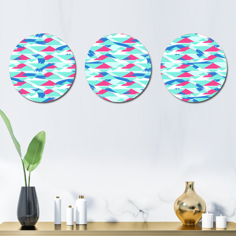 Ensemble de 3 décorations murales géométriques