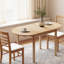Table de cuisine extensible de 55 po en bois massif, tables ovales à abattants pour petits espaces, table de salle à manger pliante pour 4 à 6 personnes-2111178492