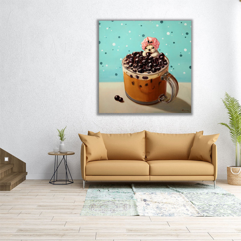 «Boba Bath», reproduction d'art sur toile, H 24 po x l 24 po