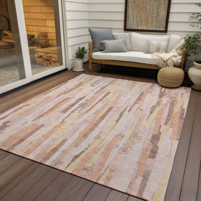 Tapis intérieur / extérieur rose Torra 