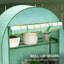 Small Portable Greenhouse, With Roll-Up  Doors, Steel Shelves, UV Waterproof Cover