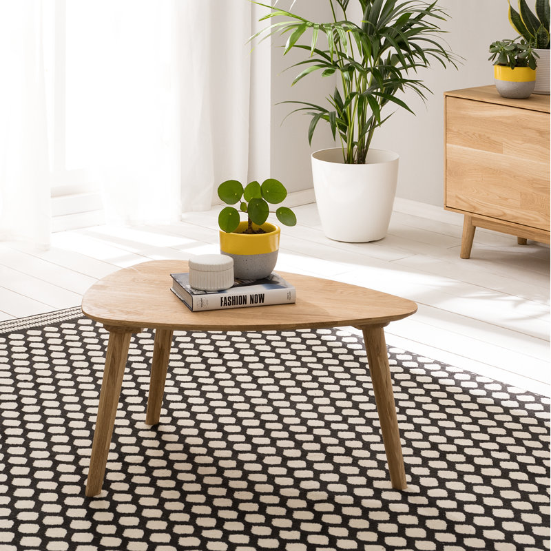 FINSBY Solid Wood Coffee Table, 70 x 36 x 50 cm (WxHxD)