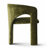 Modern Chenille Upholstered Dining Chair With Arm-377680031