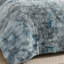 Ensemble de courtepointe réversible en coton bleu / gris 3 pièces-91870759-91870755