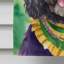 Carlin, roi du Mardi gras, drapeau de jardin