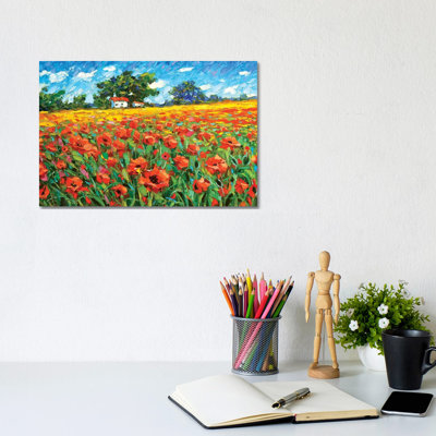 Poppies Afternoon by Dmitry Spiros - Gallery-Wrapped Canvas Giclée on Canvas