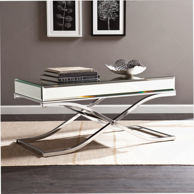 Table de cocktail en miroir - Chrome